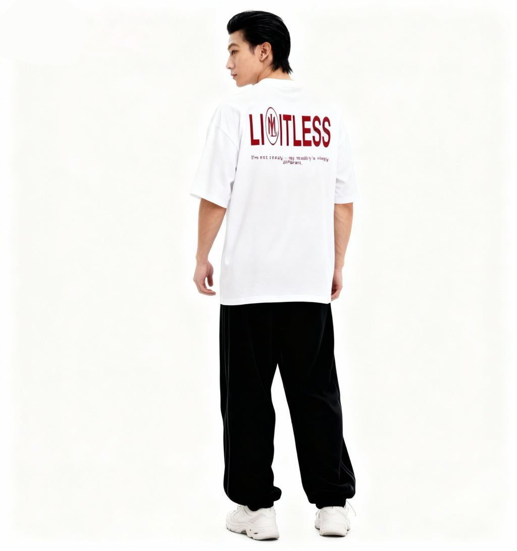 LIMITLESS BAGGY FIT T-SHIRT White