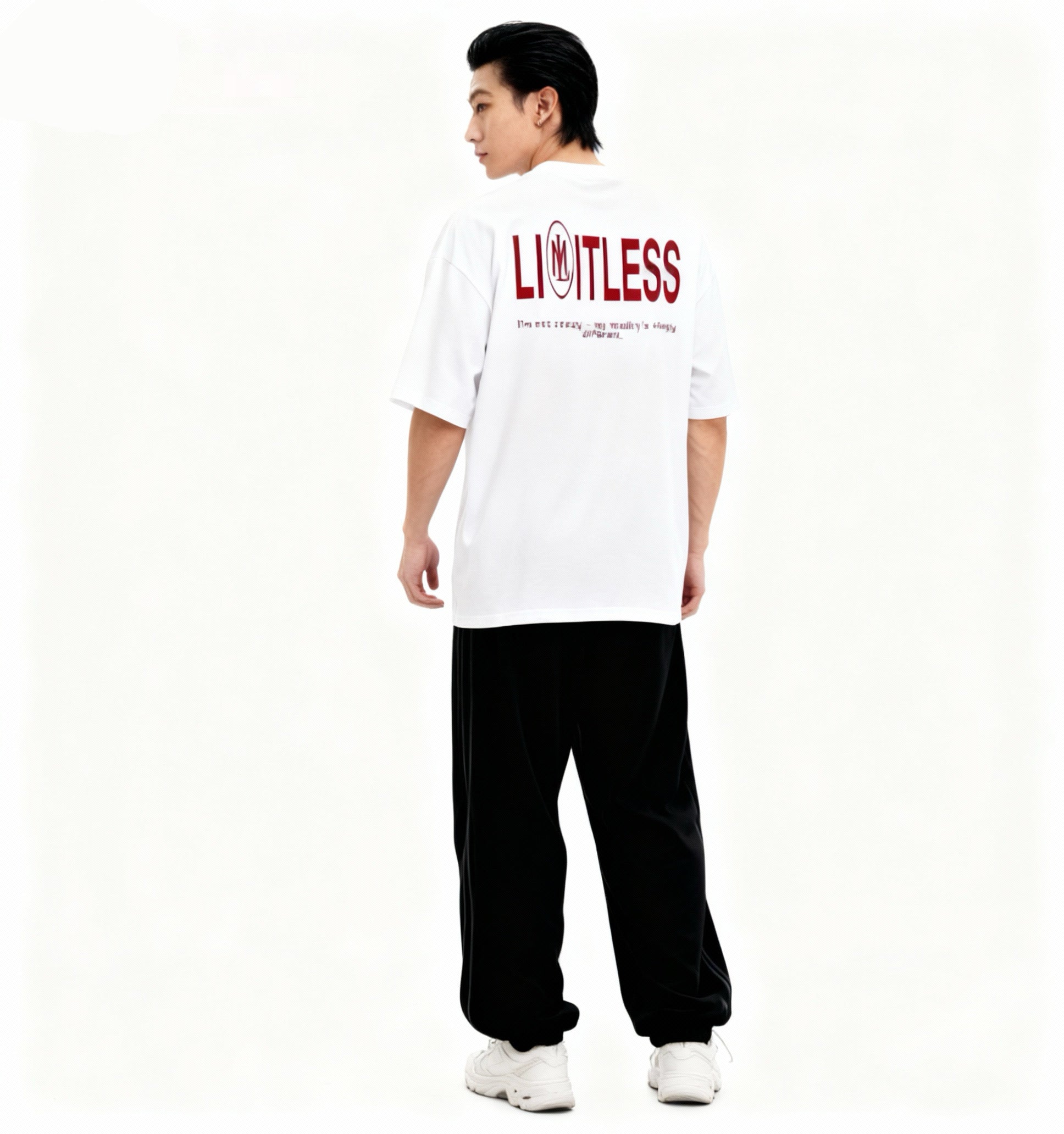 LIMITLESS BAGGY FIT T-SHIRT White