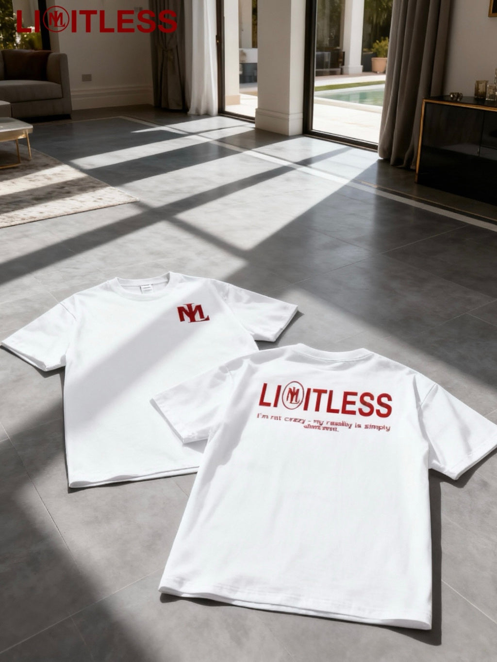 LIMITLESS BAGGY FIT T-SHIRT White